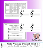 Note Writing Packet (Conversational Solfege) - Unit 5 Prin