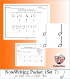 Note Writing Packet (Set 7) Half Note + Rubric and Printables