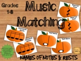 Music Matching: Note and Rest Names