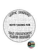 Note-taking Graphic Organizer for Prezi and PowerPoint Pre