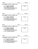 NoteBook Check Grading Rubric