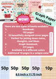 Notebook 152p+Graph Paper Notebook( 211 Pages, 8.5 x 11)+1