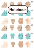 Notebook : Bear pattern is a medium size notebook and cont