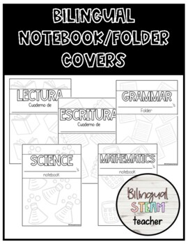 Notebook Covers En Espanol By Bilingualsteamteacher Tpt