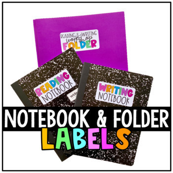 Preview of Notebook & Folder Labels (English & Spanish) (Avery 5163)