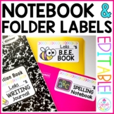 Notebook & Folder Labels {EDITABLE!}