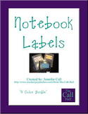 Notebook Labels - All 4 Colors