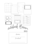 Notebook Planner 2021 PDF - Four pages per week creative j