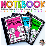 Notebook and Folder Labels | Editable Label Set | Back to School