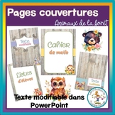 Forest animals - Notebook and binder cover - IN FRENCH