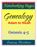 Notebooking - Genesis 4-5 - Genealogy of Adam to Noah
