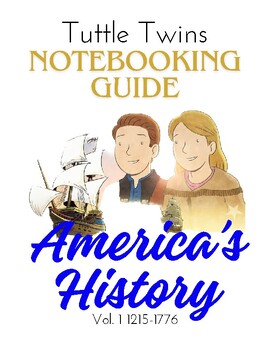 Preview of Notebooking Guide Tuttle Twins History Vol. 1