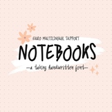 Notebooks font