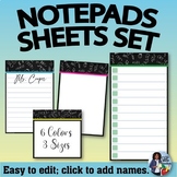 Notepad Sheets Set