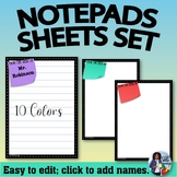 Notepad Sheets Set