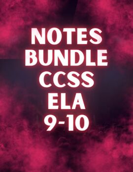 Preview of Notes Bundle CCSS ELA 9-10 (EDITABLE)