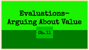 Preview of Notes: Evaluation Analysis [CCSS.ELA.R.2-9, CCSS.ELA.W.1] (EDITABLE)