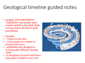 Preview of Zoology Notes: Geological Timeline Student version/guided.