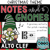 Notes & Gnomes - Alto Clef {Christmas Theme}