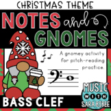 Notes & Gnomes - Bass Clef {Christmas Theme}