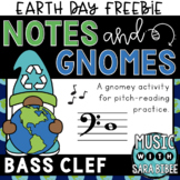 Notes & Gnomes - Bass Clef {Earth Day Theme} - FREE!