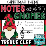 Notes & Gnomes - Treble Clef {Christmas Theme}