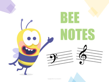 Preview of Notes Interactive Music Game - Bass and Treble Clefs Bundle