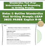 Notes & Outline Standardize Test Writing Prompts LEAP 2025