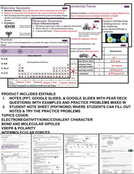 Intermolecular Forces Worksheets Teaching Resources Tpt