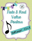 Notes & Rests Posters - Woodland Critters Theme