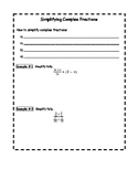 Notes - Simplifying Complex Fractions