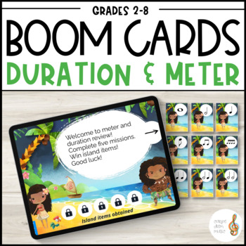 Preview of Notes Value and Meter Music Game | DIGITAL + PRINTABLE