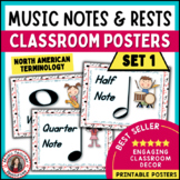 Music Notes and Rests Classroom Decor Posters