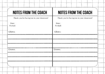 Preview of Notes from the Coach