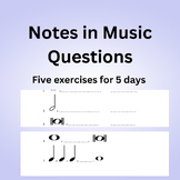 Notes in Music Questions