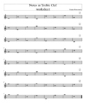 Notes in Treble Clef (worksheet)