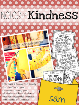 Notes of Kindness: A Character Building Activity by Janet Henry | TPT