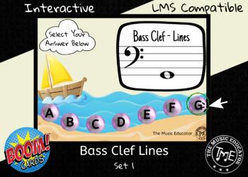 Preview of Notes of the Bass Clef - Lines