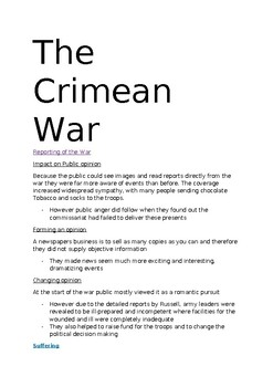 Preview of Notes on the Crimean War