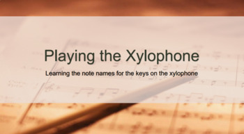 Preview of Notes on the Xylophone-Introduction/Identification (great for virtual learning!)