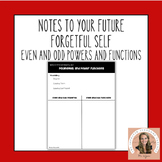 Notes to You Future Forgetful Self Notes - Even and Odd Po