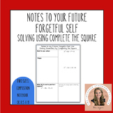 Notes to You Future Forgetful Self Notes- Solving Using Co