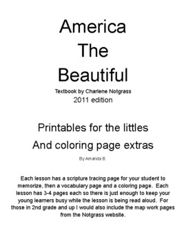 Preview of Notgrass America The Beautiful 2011 edition for littles curriculum Part 1: 1