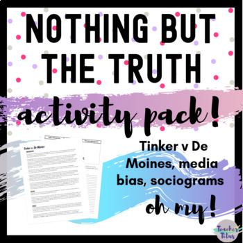 Preview of Nothing But The Truth: Activity Pack (editable)