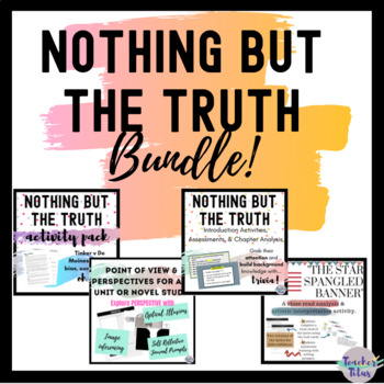 Preview of Nothing But The Truth Novel Study Bundle (editable)