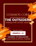 Nothing Gold Can Stay-Common Core Literary Analysis (Outsi