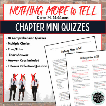 Preview of Nothing More to Tell by Karen M. McManus Chapter Mini Quizzes