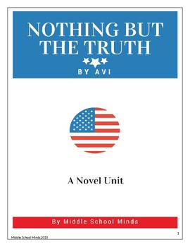 Preview of Nothing but the Truth by Avi - A Novel Unit Plan