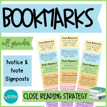 Preview of Notice & Note Signpost Bookmarks