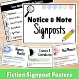 Notice & Note FICTION Posters + Note-Taking Sheet
